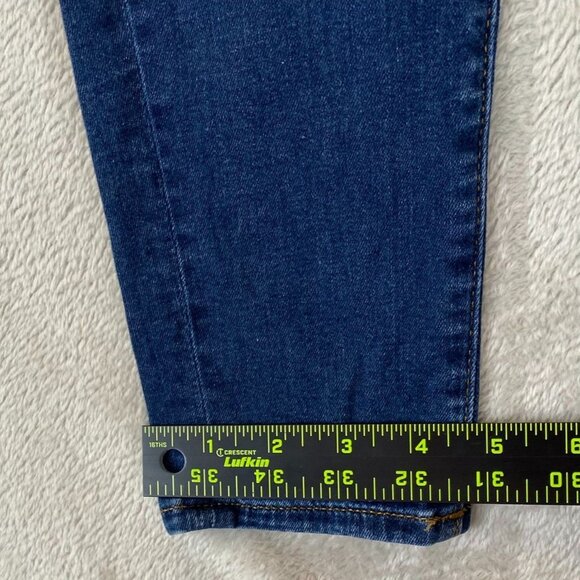 Loft Womens Jeans 26/2P High-Rise Skinny Stretch Blue Denim Dark Wash Casual - Picture 4 of 15